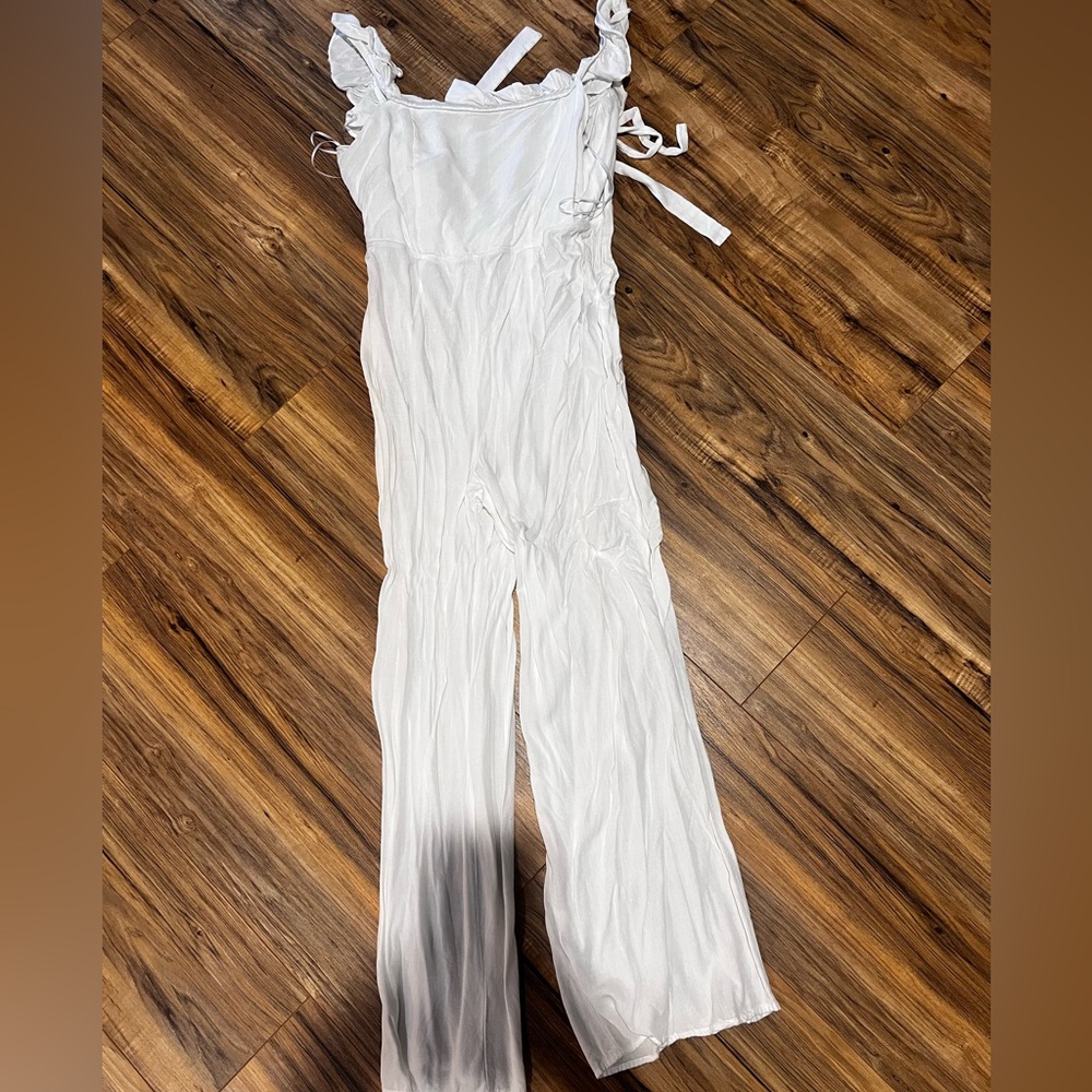 Casual White Jumpsuit